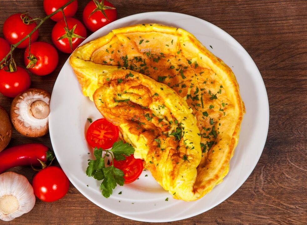 omlett paradicsommal tojás diétás étel