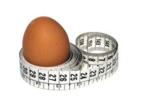 tojás és centiméter a fogyásért