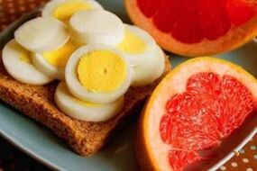 tojás és grapefruit a fogyásért